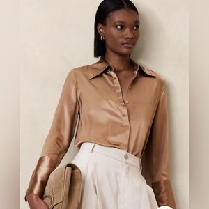 Satin blouse from banana republic in size small